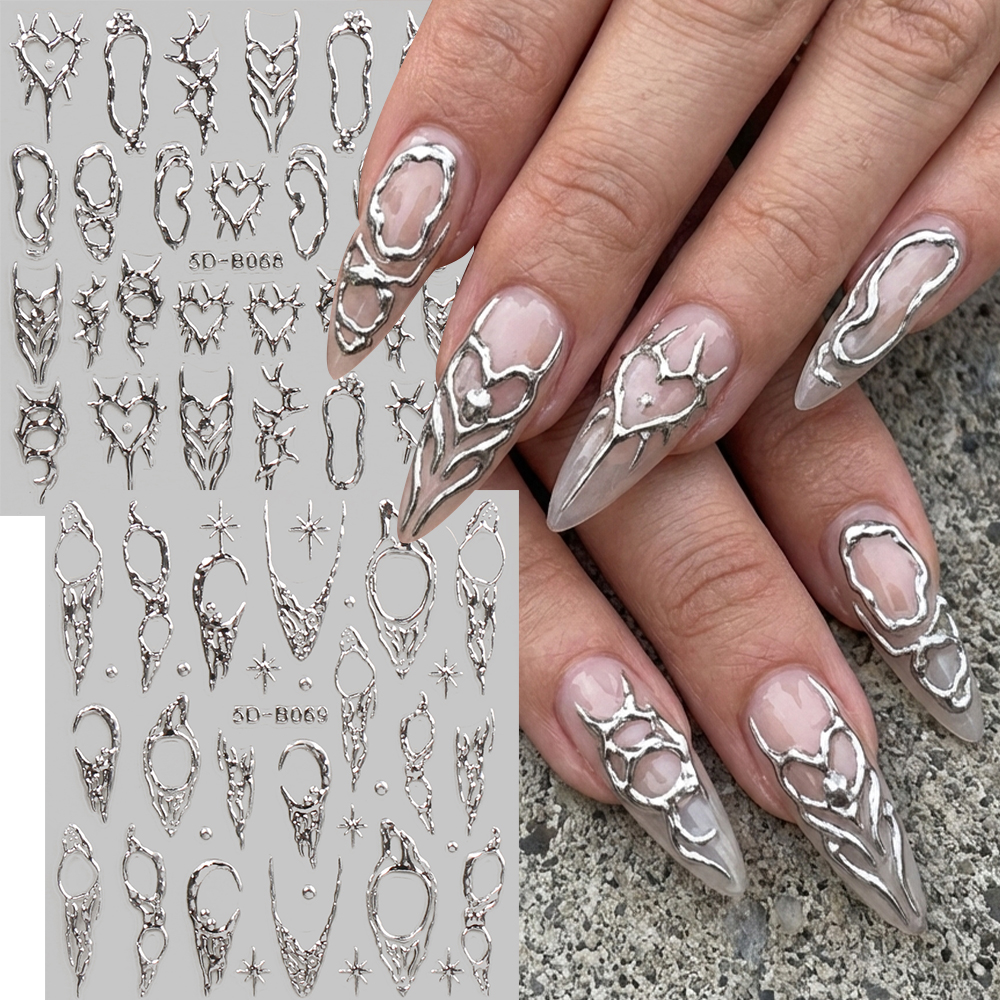 2pcs Vintage Thorns Y2K Nail A - Nail Art Gothic reseña y precio