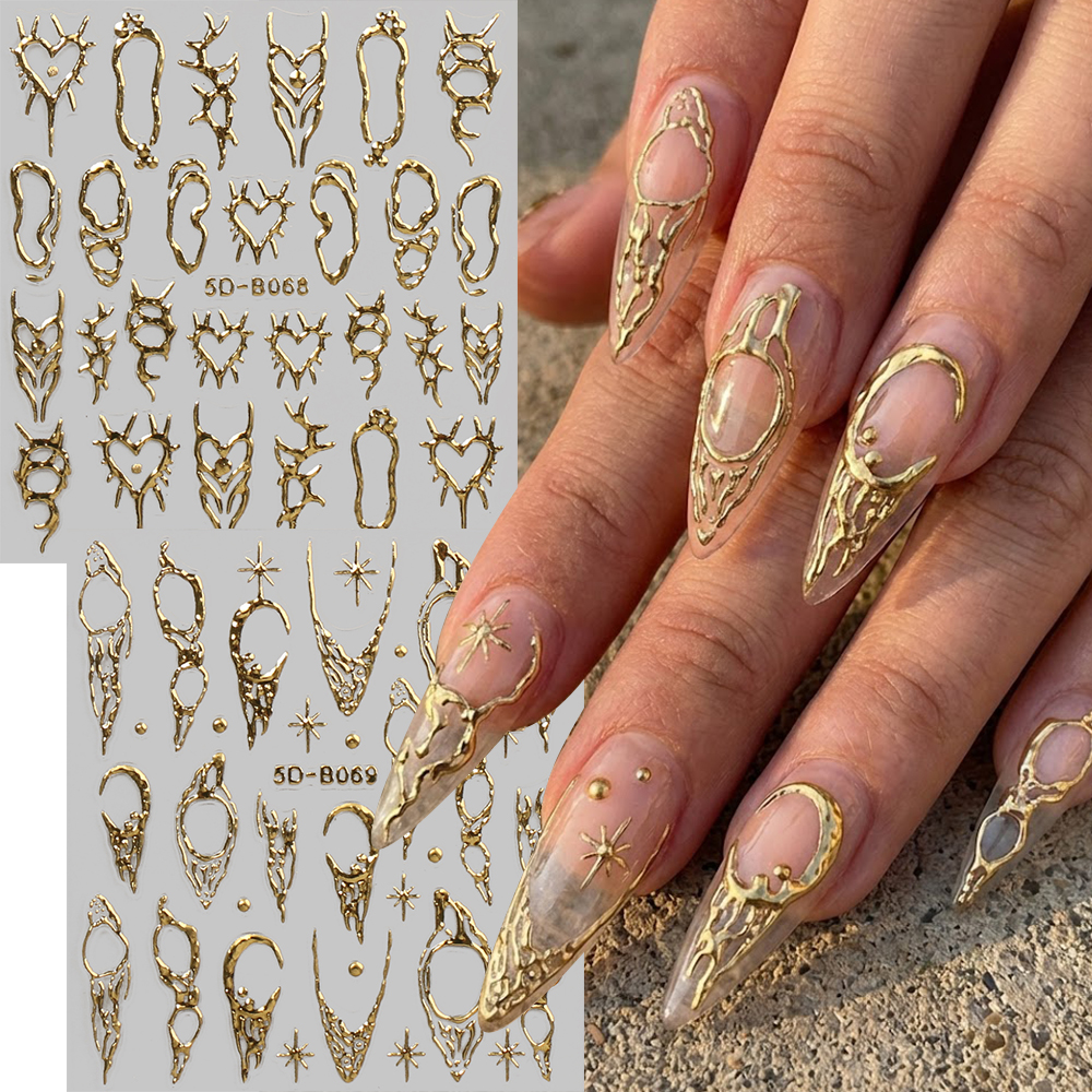 2pcs Vintage Thorns Y2K Nail A - Nail Art Gothic reseña y precio