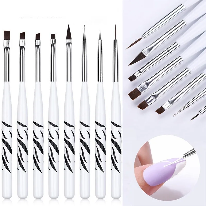 Nail Art Brush Ombre Brushes U - Nail Gel Polish Set reseña y precio