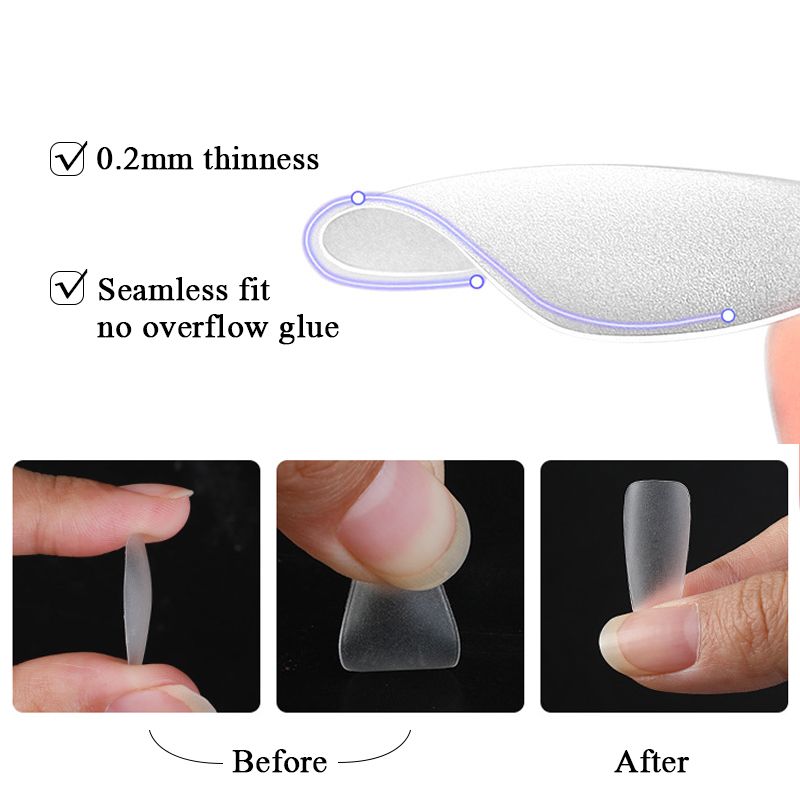 1Bag Matte Press On Nail Tips  - Nail Art Xs reseña y precio