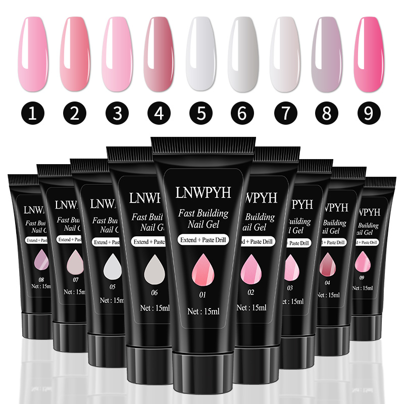 Gel Nail Polish Set Poly Nail  - Nail Art Full Color reseña y precio