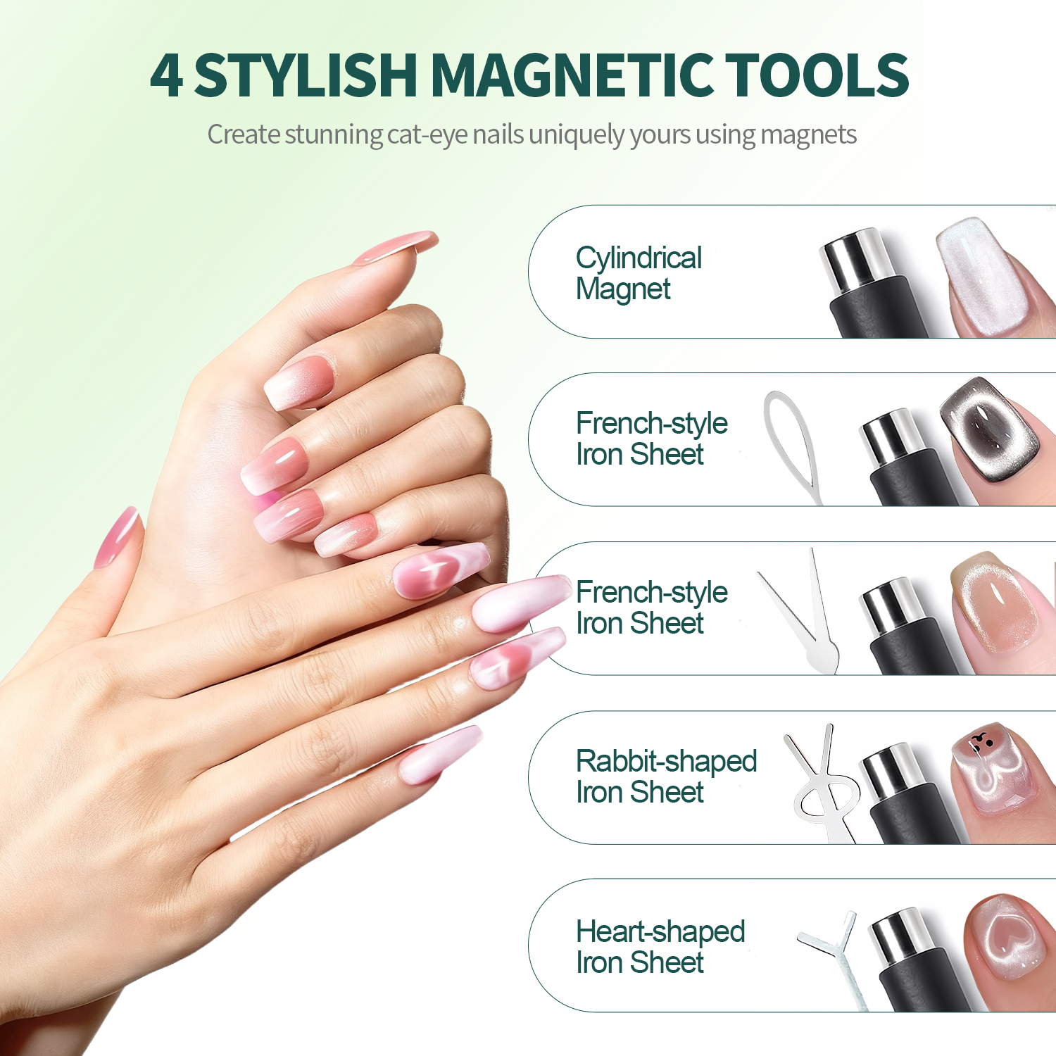 Nailpop Cat Eye Magnet Kit Sil - Nail Art Full Color reseña y precio
