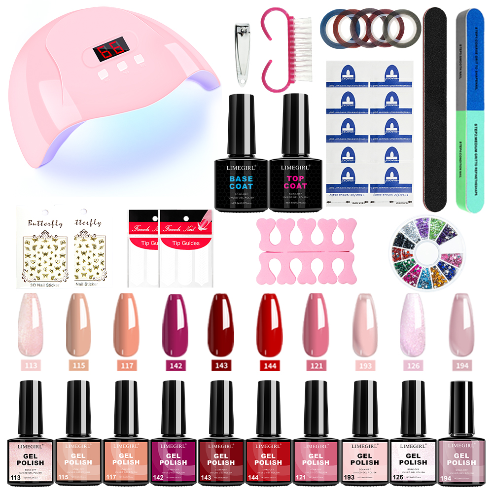 Limegirl Nail Gel Polish Set w - Nail Art Full Color reseña y precio