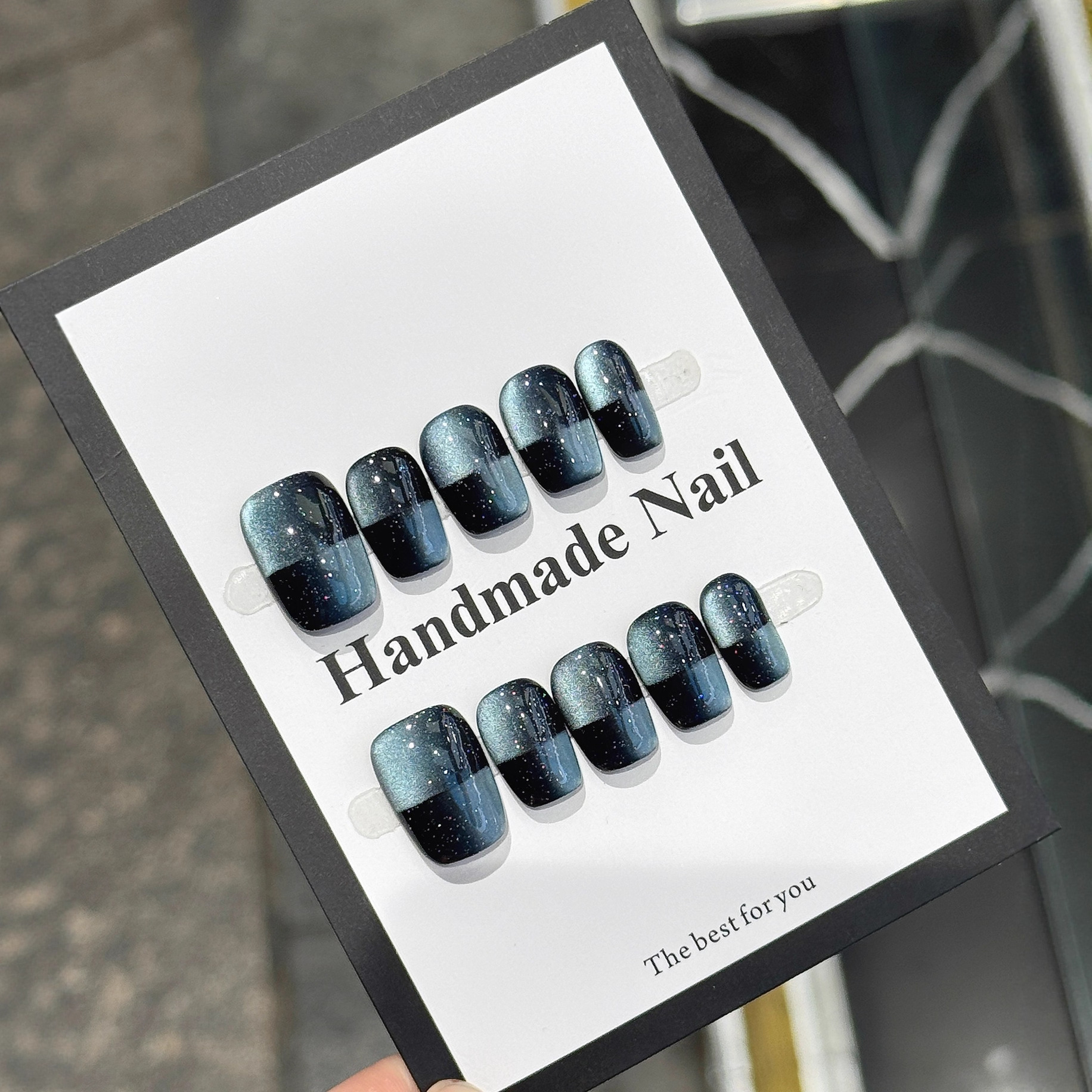 10pcs Aurora Chrome Press on N - Nail Art Gliter reseña y precio