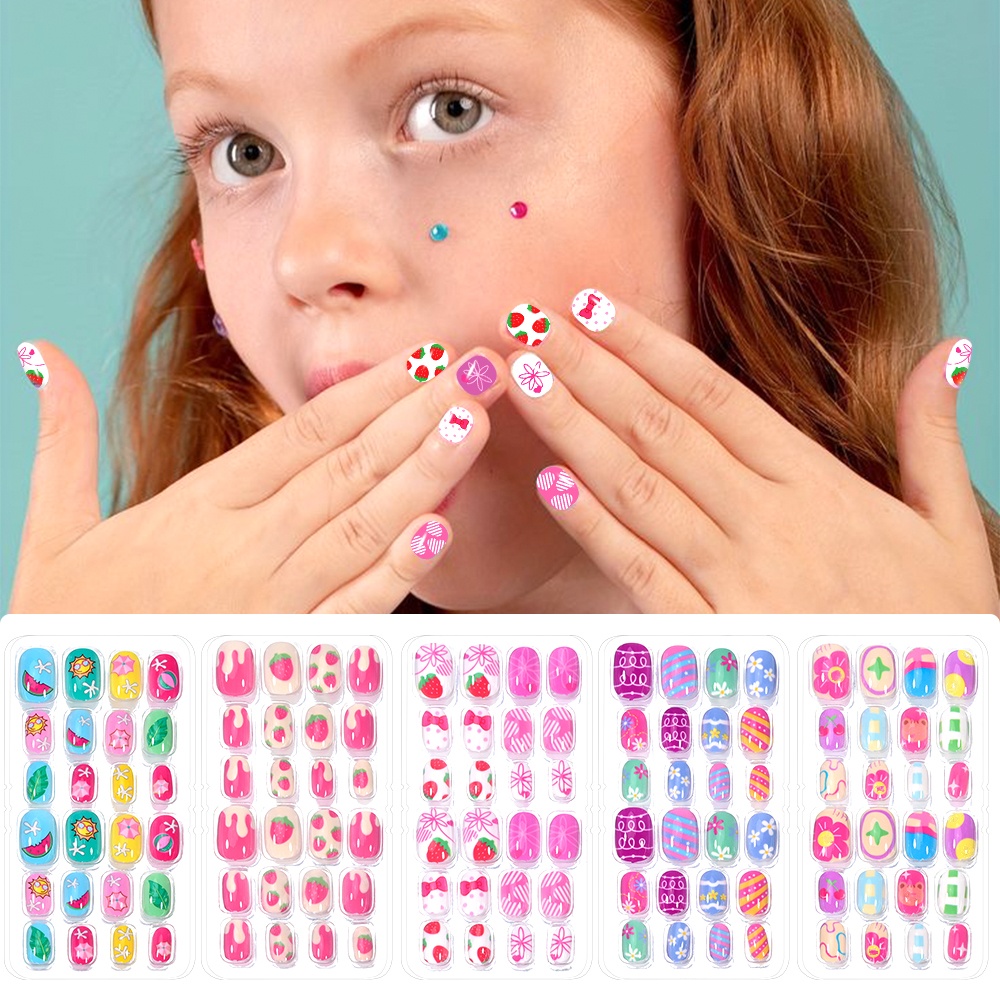 120-Piece 5-Set Candy Kids Pre - Nail Art Pink reseña y precio