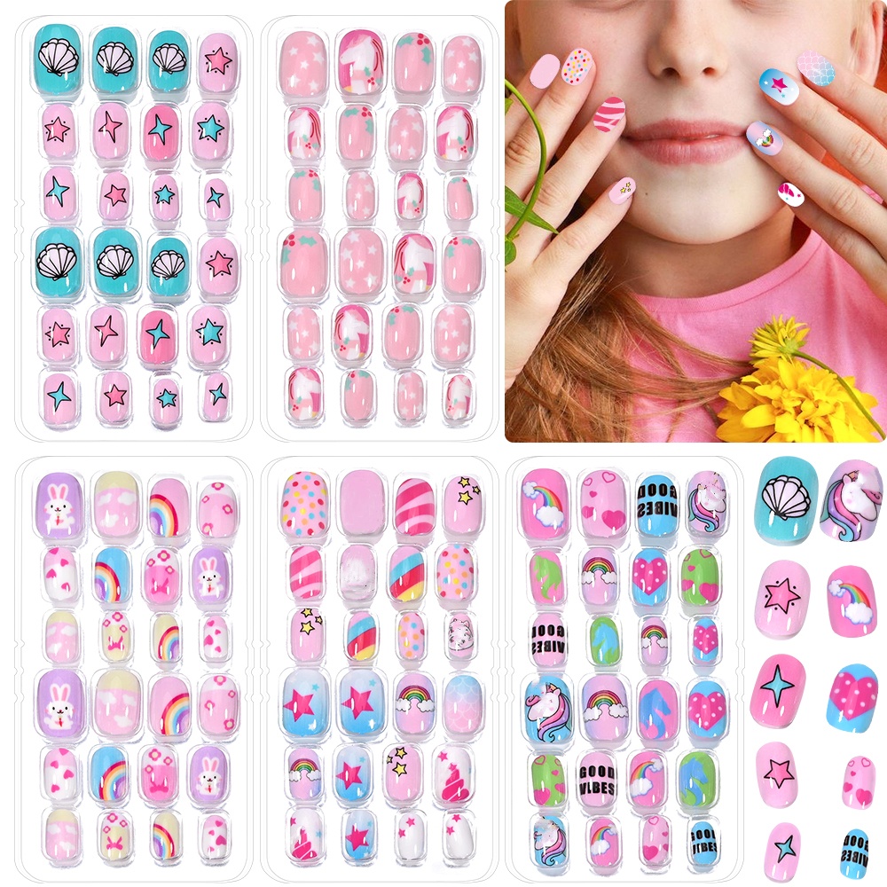 120-Piece 5-Set Candy Kids Pre - Nail Art Pink reseña y precio
