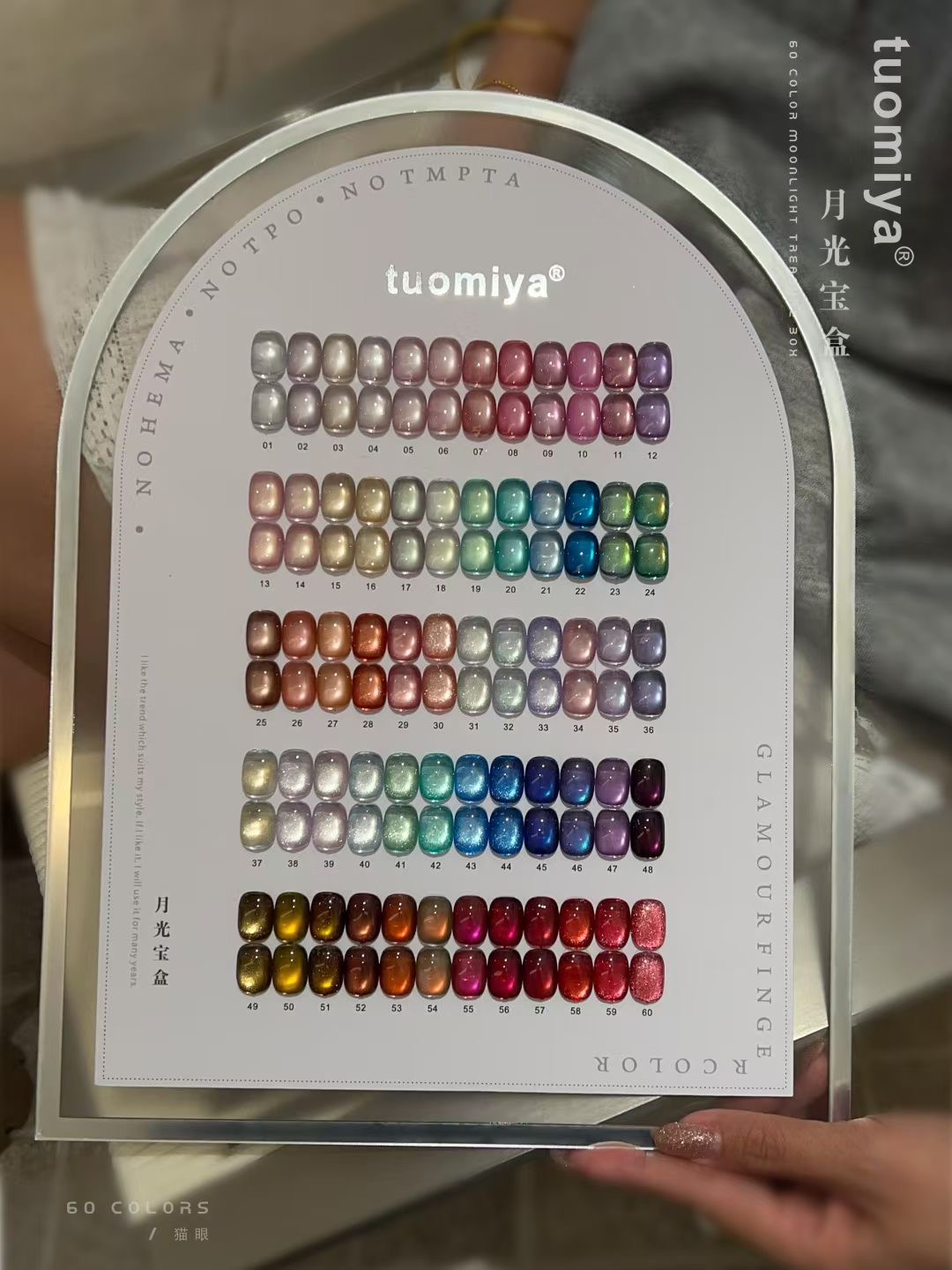 60-color Moonlight Cat Eye nai - Nail Gel Polish Set reseña y precio