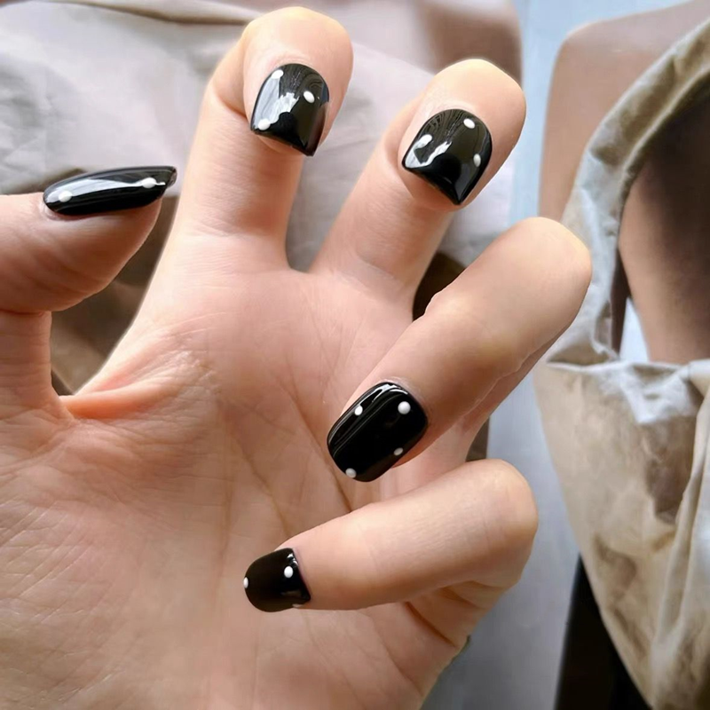 10PCS Handmade Short Press on  - Nail Art Xs reseña y precio