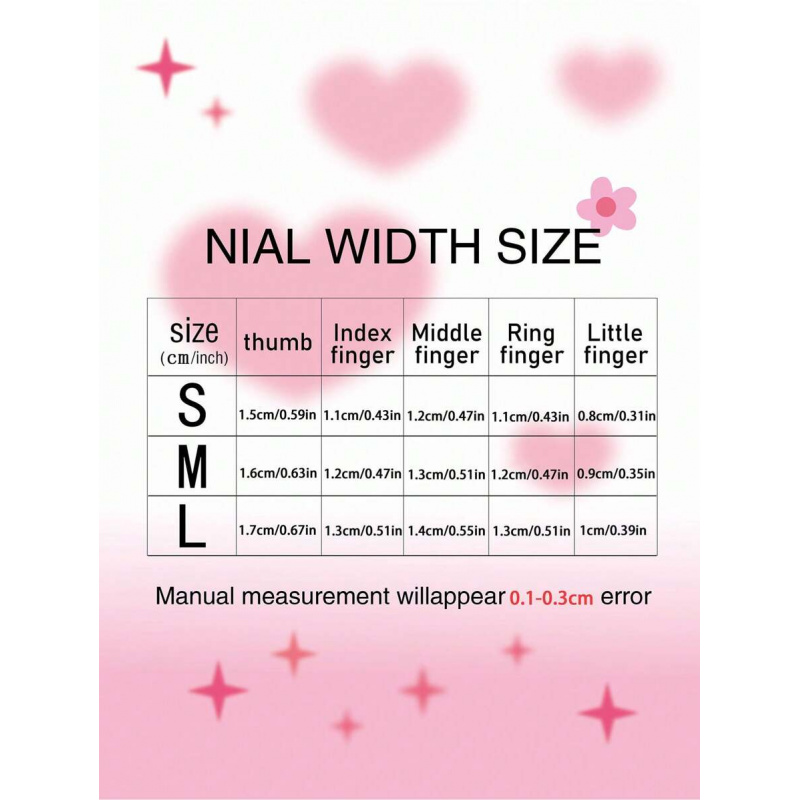 10pcs handmade pink press on n - Nail Art Pink reseña y precio