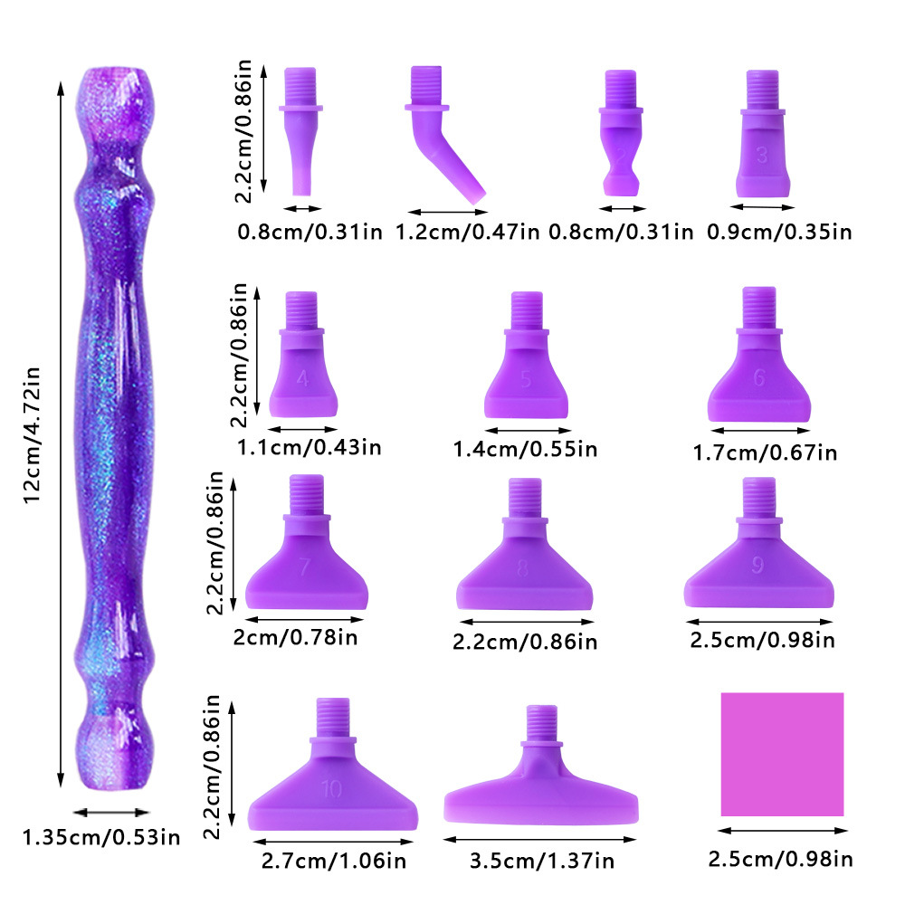 HOMFUN 5D Diamond Painting Pen - Nail Art Full Color reseña y precio