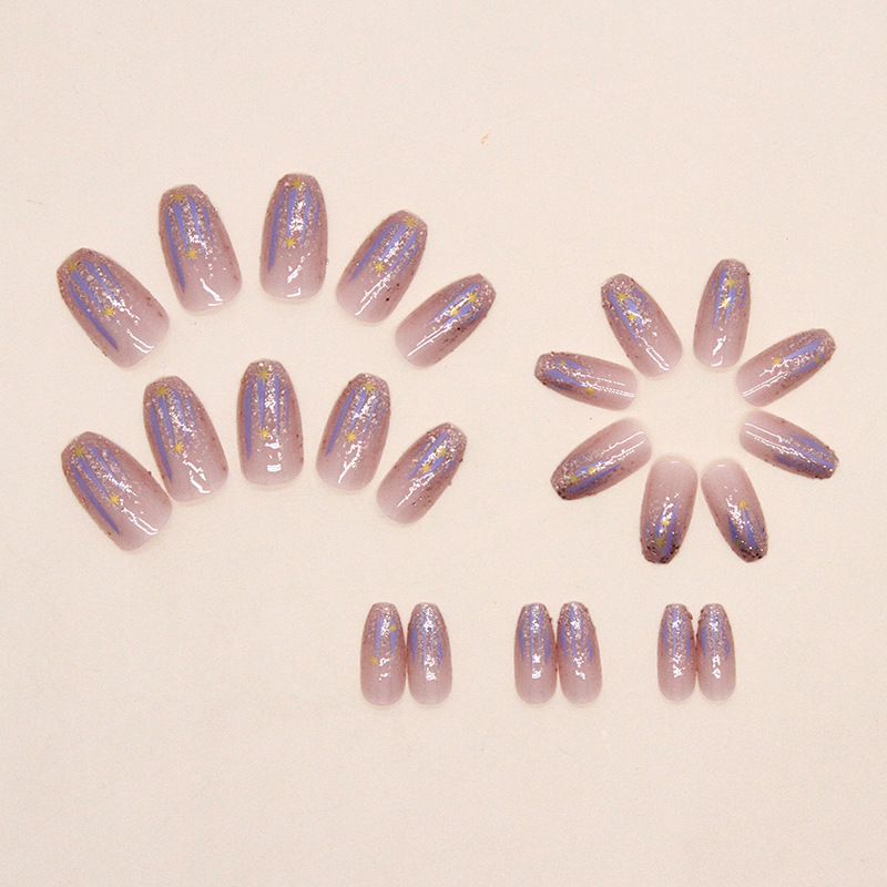 Short fake nails for women gir - Nail Art Gliter reseña y precio