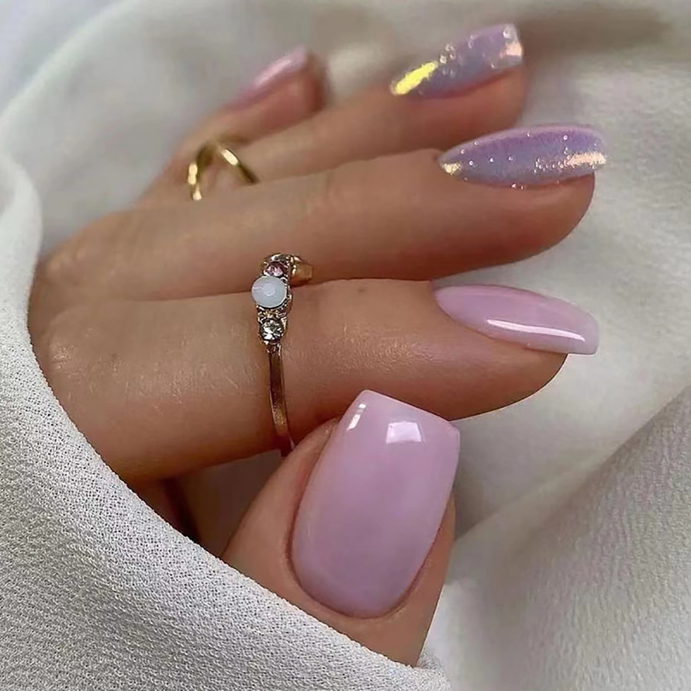Short fake nails for women gir - Nail Art Gliter reseña y precio