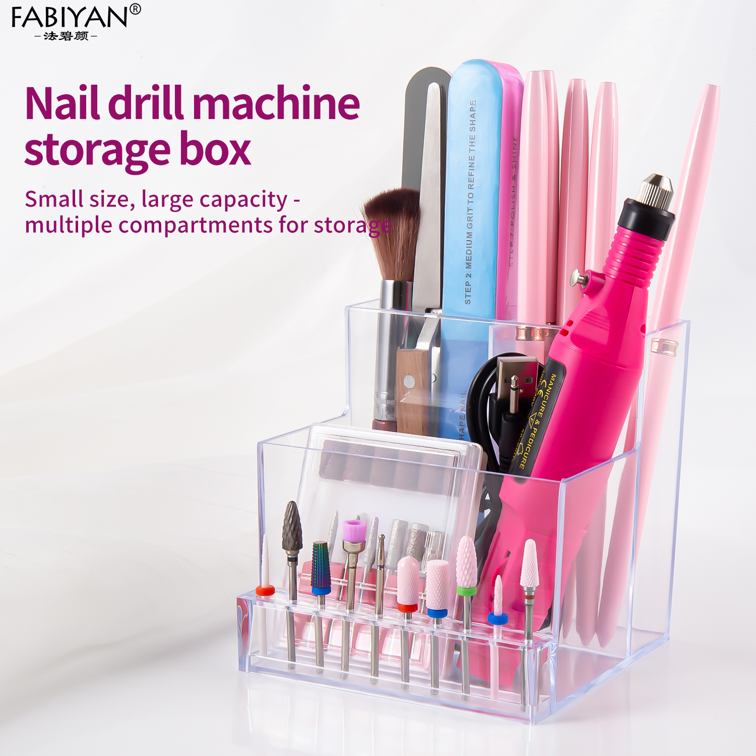 ABS Transparent Acrylic Nail T - Nail Drill Machine reseña y precio