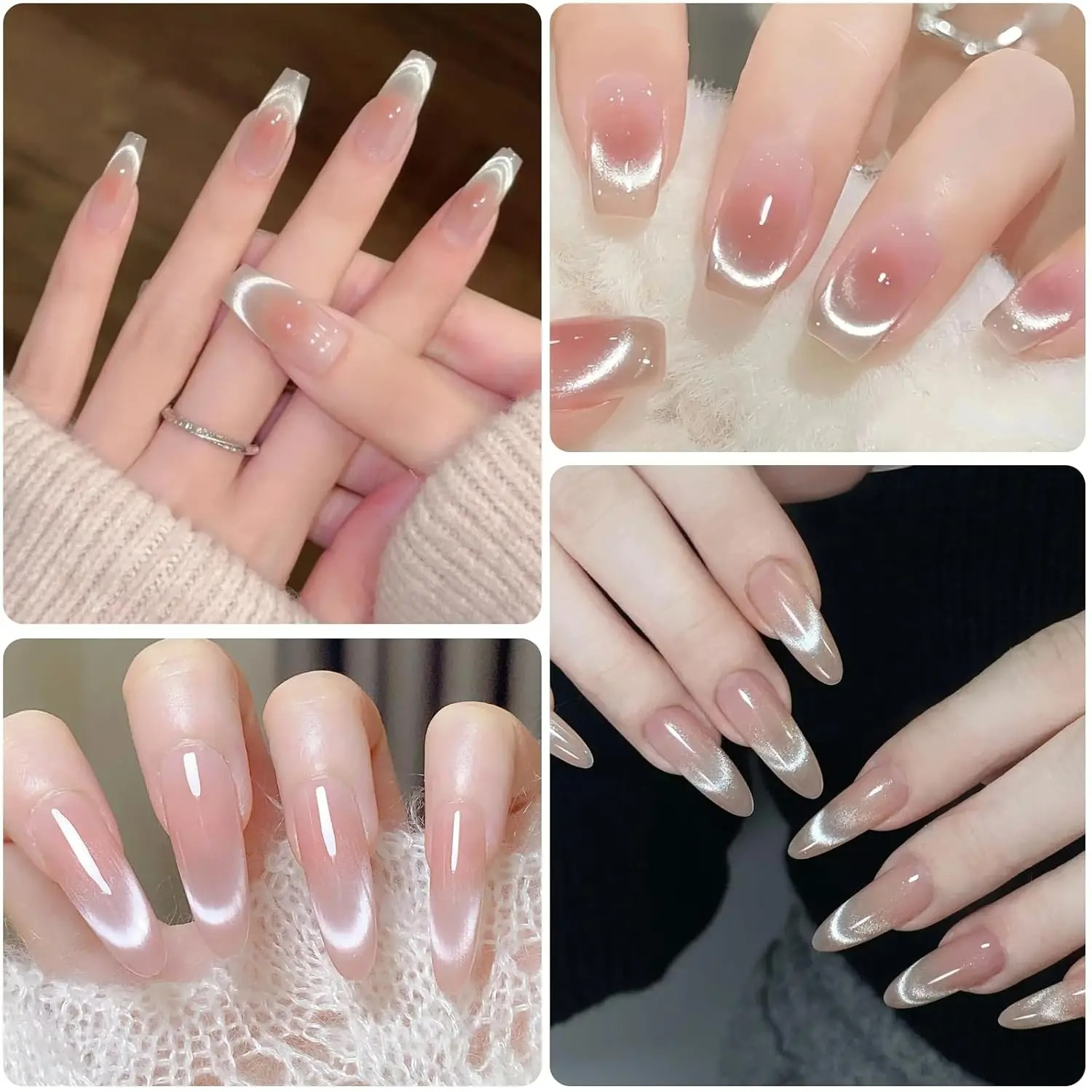 1/2Pcs Double-Head French Nail - Nail Art Full Color reseña y precio