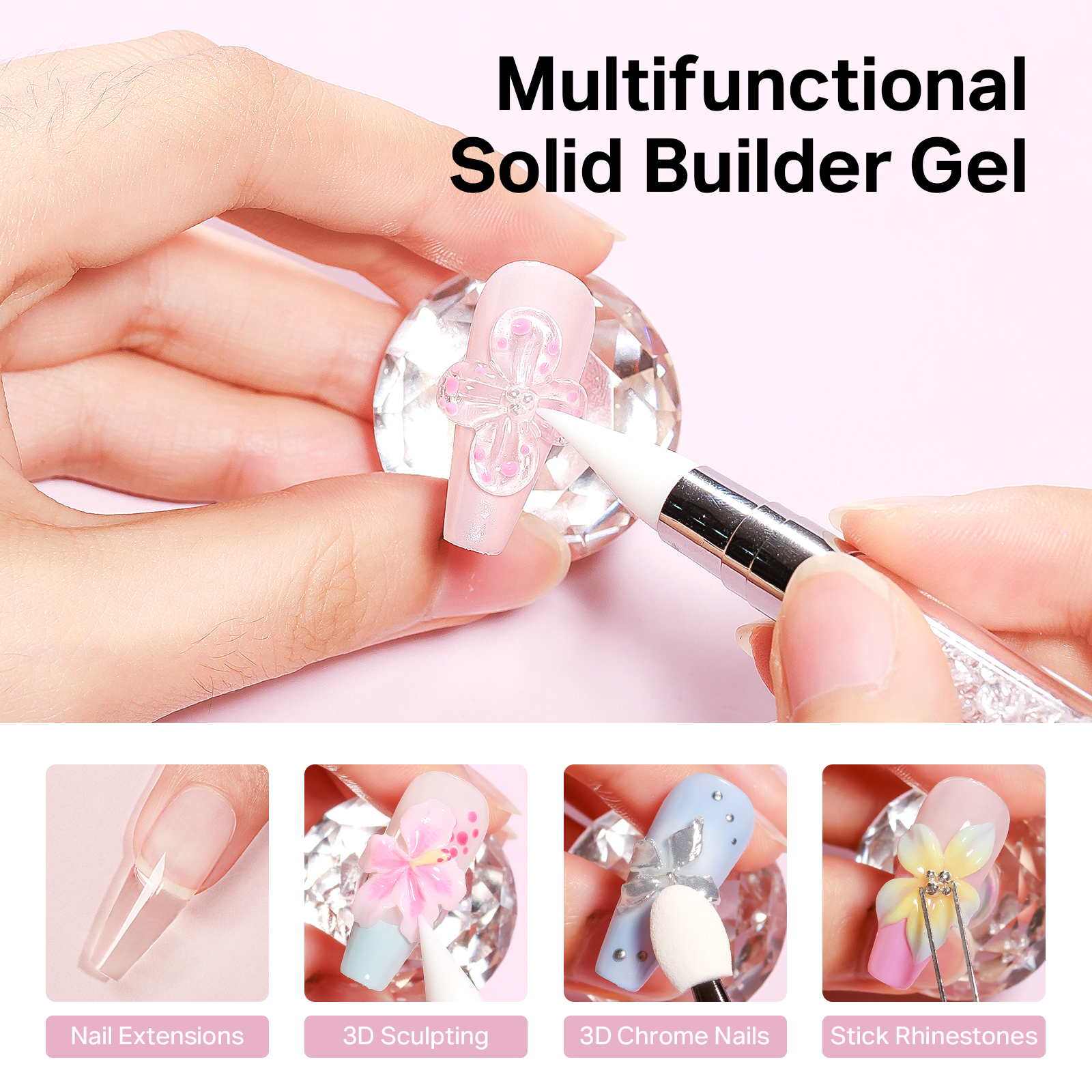 MIZHSE Builder Nail Gel White  - Nail Gel Polish Set reseña y precio