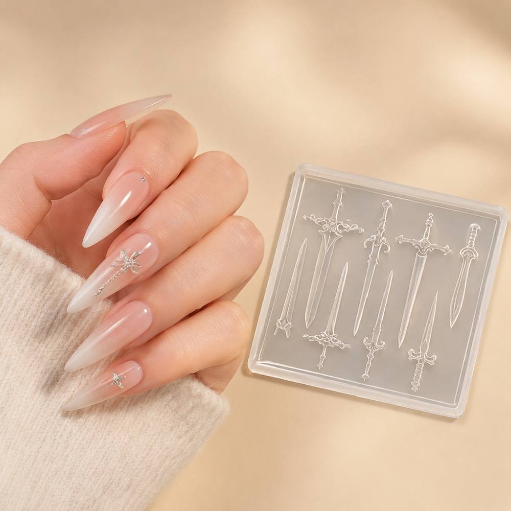 1Pc Mini Sword Nail Mold Medie - Nail Art Gothic reseña y precio