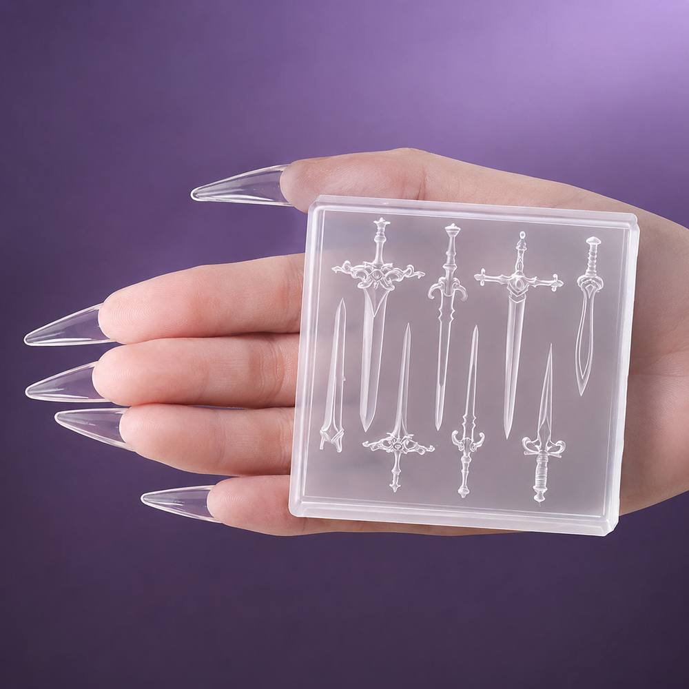 1Pc Mini Sword Nail Mold Medie - Nail Art Gothic reseña y precio