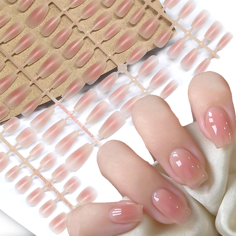 30Pcs Nude Color Fake Nail Fas - Nail Art Xs reseña y precio