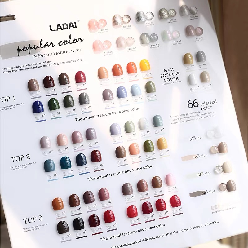 LADAI 66 Colors New Trend Whol - Nail Gel Polish Set reseña y precio